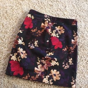 Formal floral print skirt